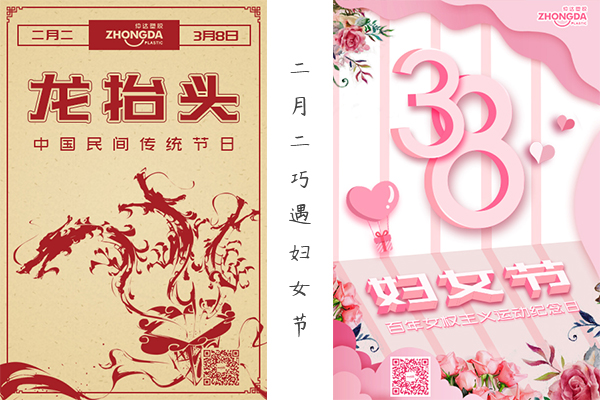 二月二“喜逢”妇女节 祝大家龙凤呈祥，节日快乐！