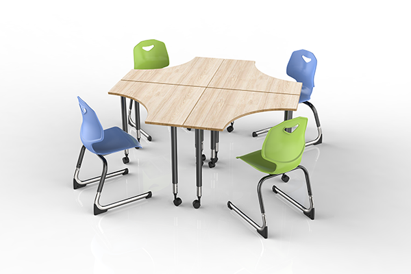  塑钢材质学生课桌椅有什么特点?